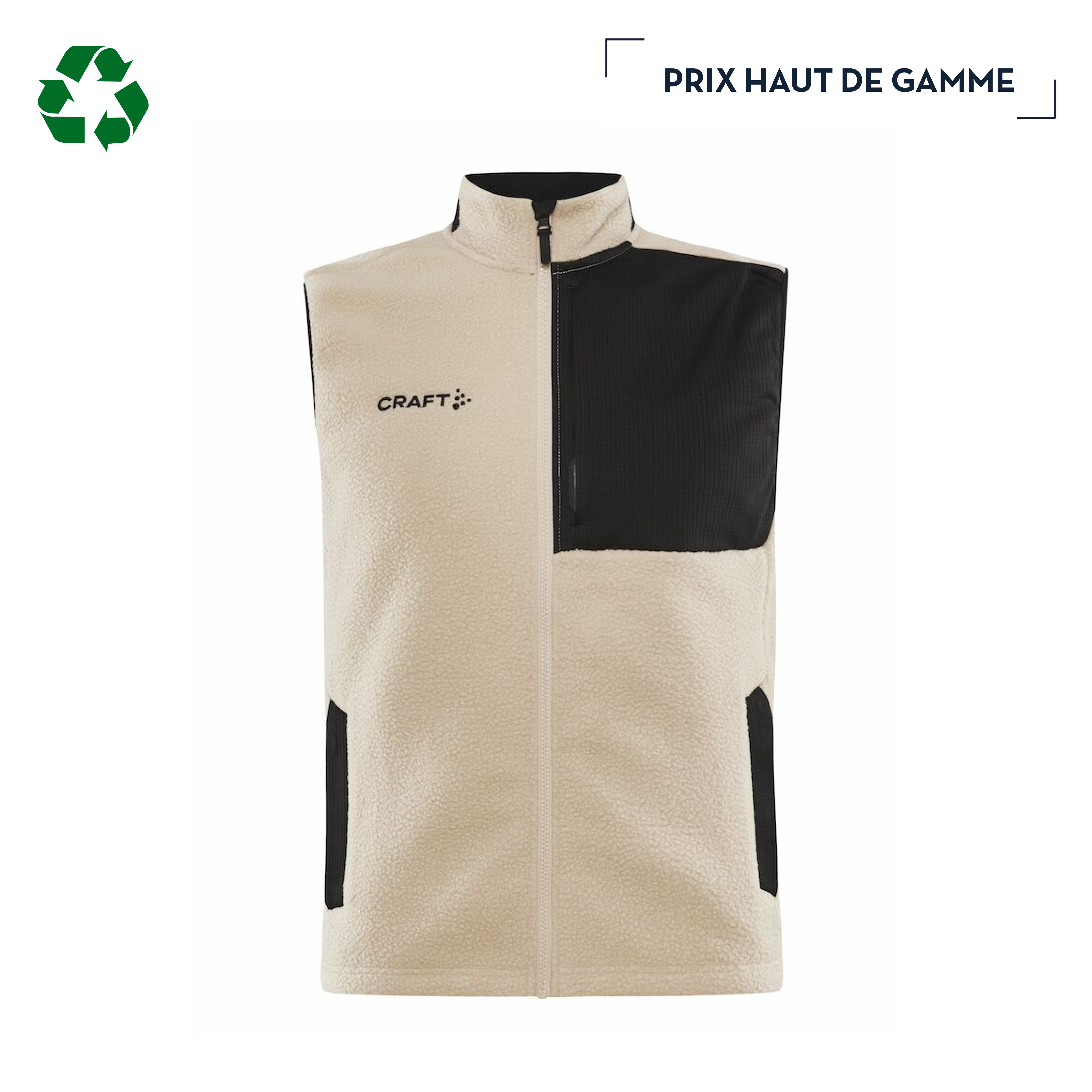 FLOPI | VESTE SHERPA SANS MANCHE