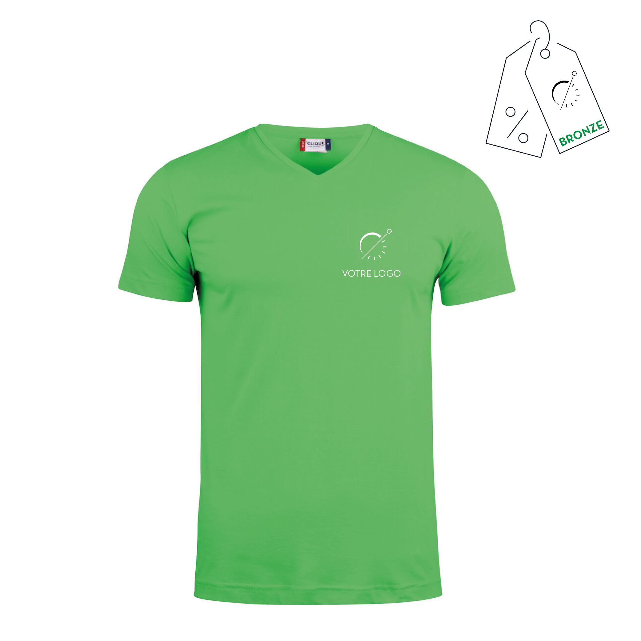 BASIC V | 145G | T SHIRT COL V