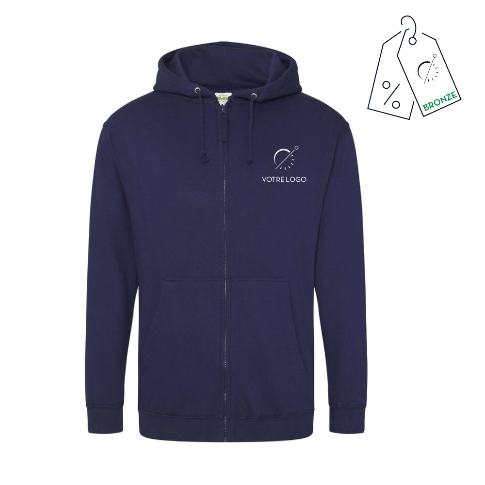 HERMES FULL ZIP | 280G | SWEATSHIRT À CAPUCHE