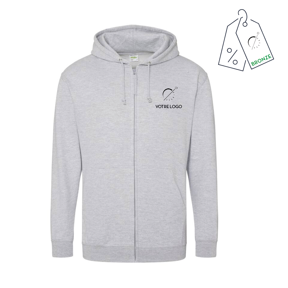 HERMES FULL ZIP | 280G | SWEATSHIRT À CAPUCHE