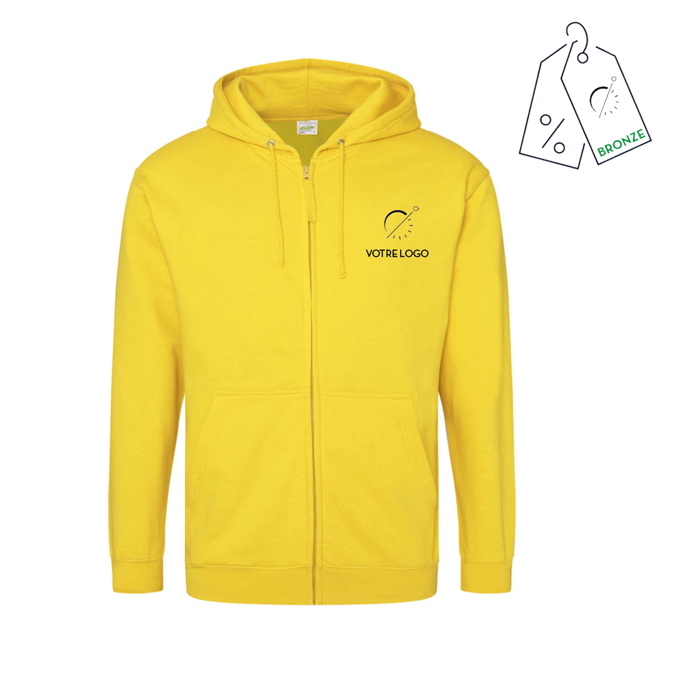 HERMES FULL ZIP | 280G | SWEATSHIRT À CAPUCHE
