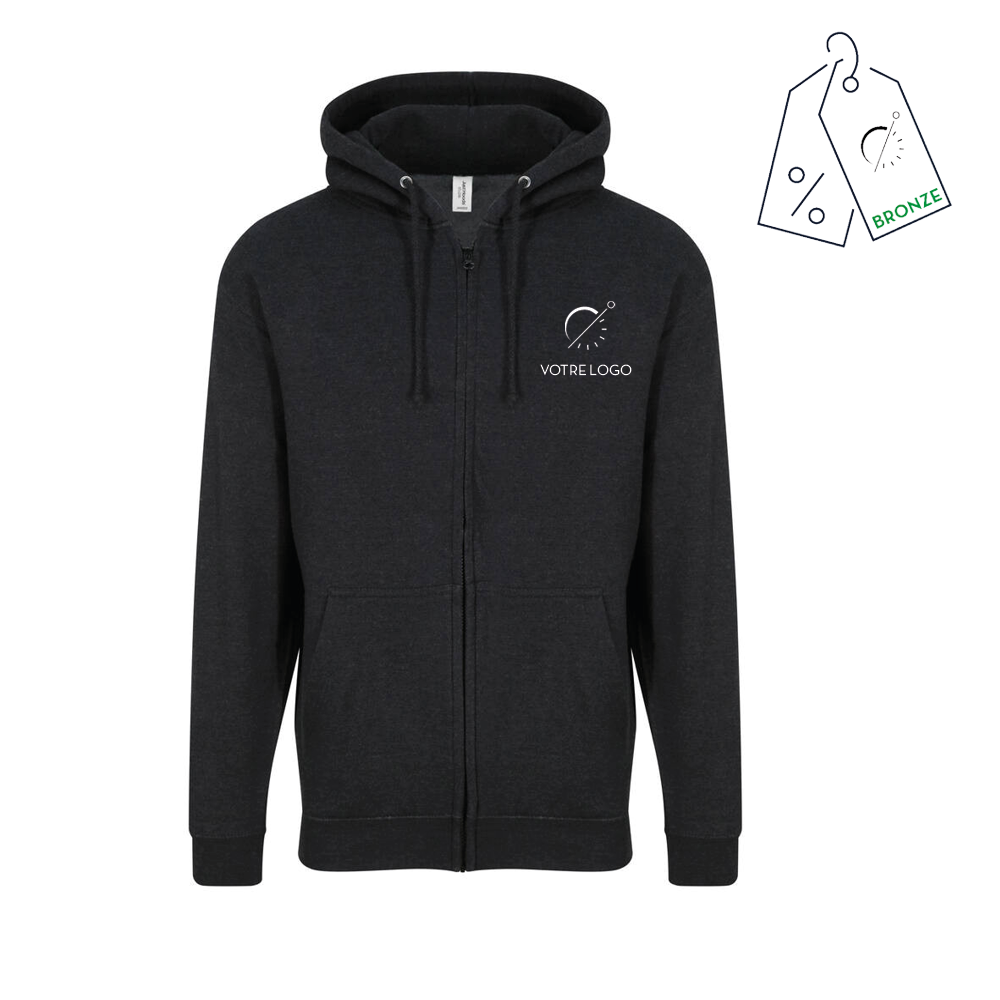HERMES FULL ZIP | 280G | SWEATSHIRT À CAPUCHE