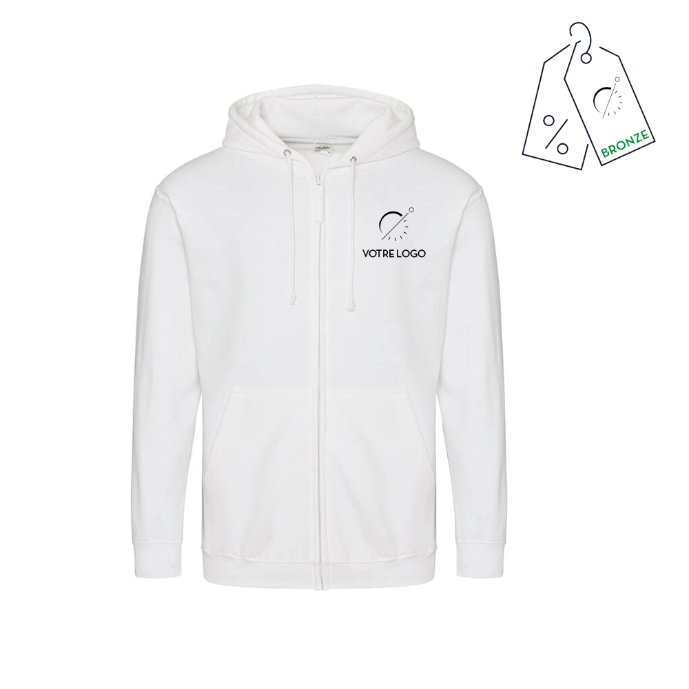 HERMES FULL ZIP | 280G | SWEATSHIRT À CAPUCHE
