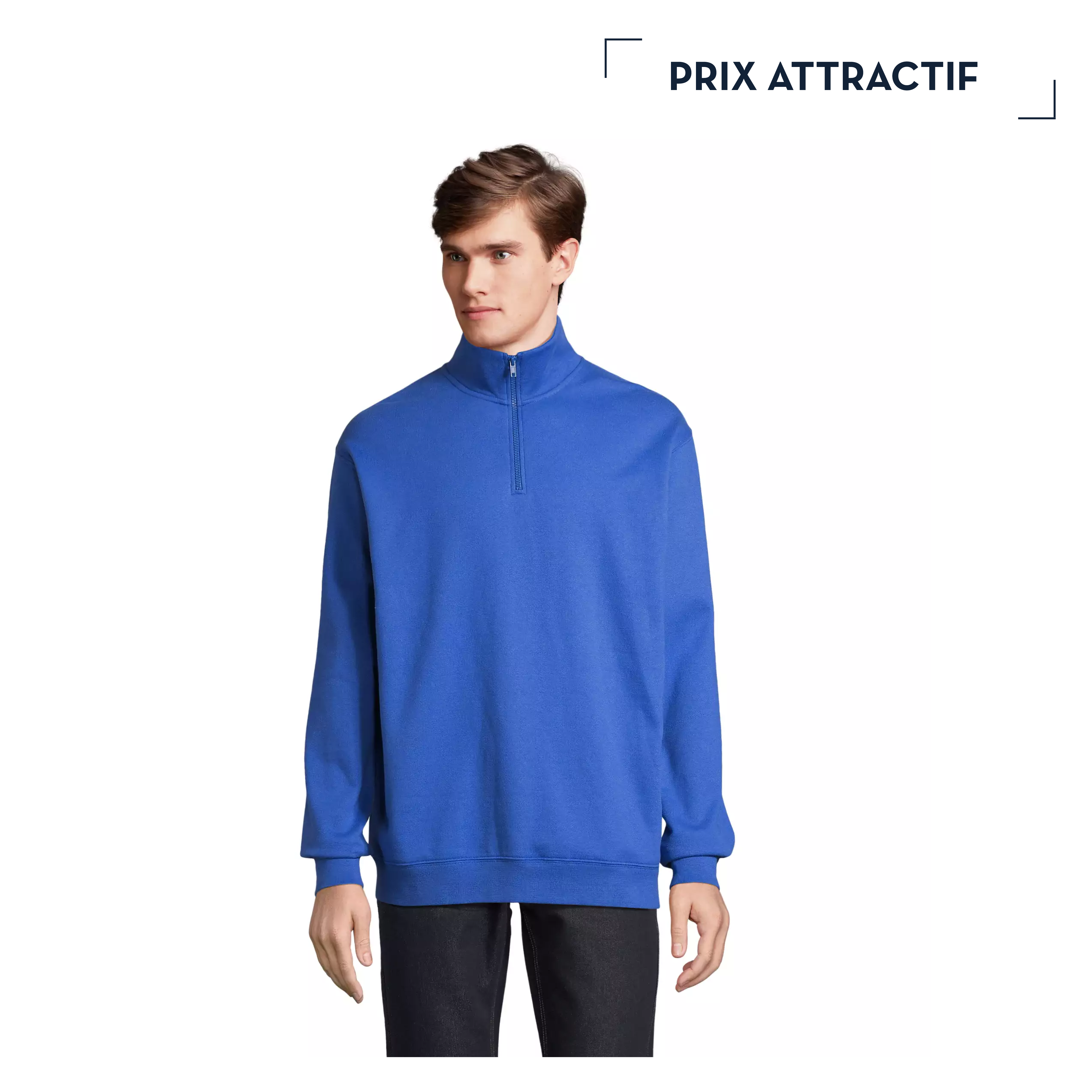 CONOR | 280G | SWEAT HALF ZIP UNISEXE