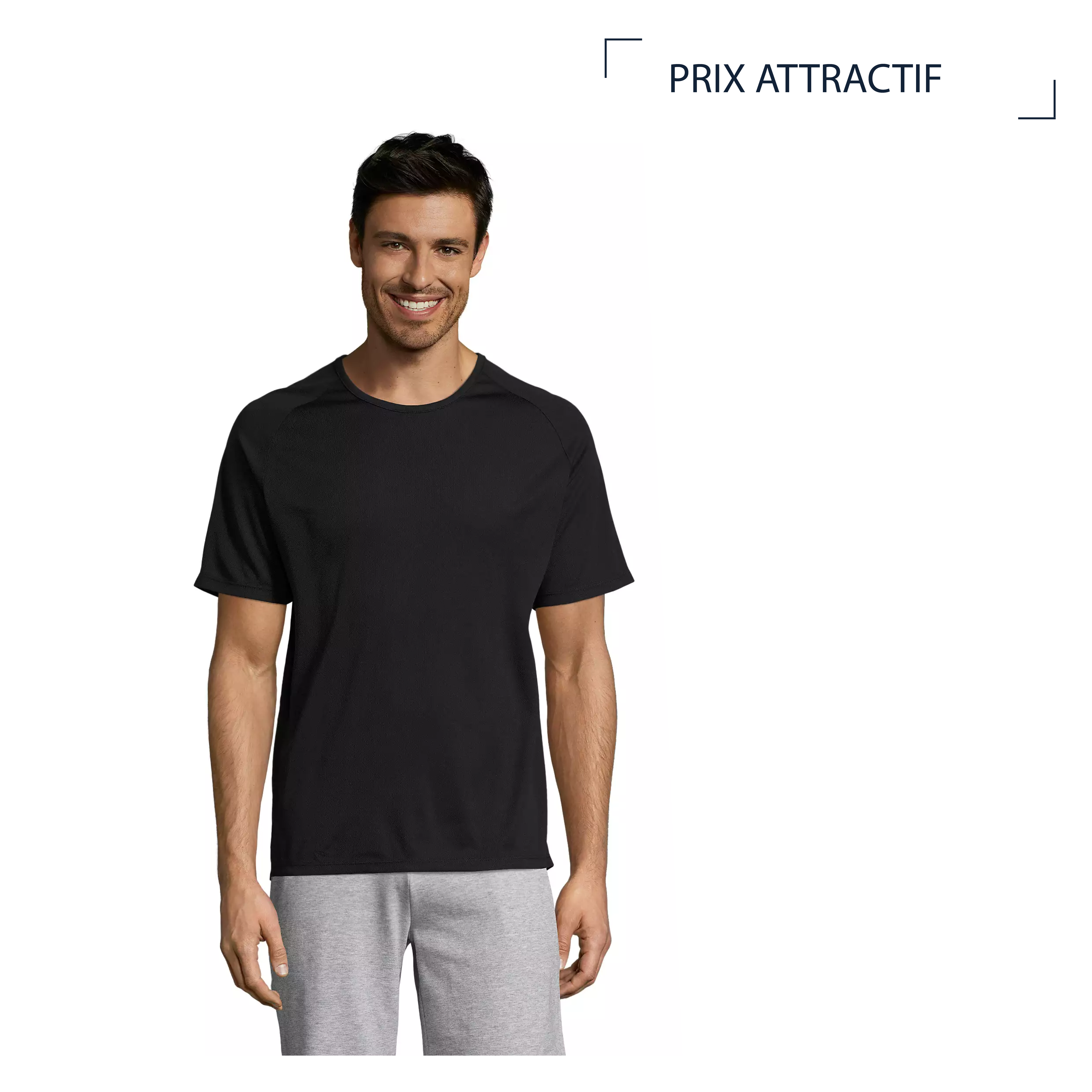 STRATOS | 140G | T SHIRT DE SPORT MANCHES RAGLAN