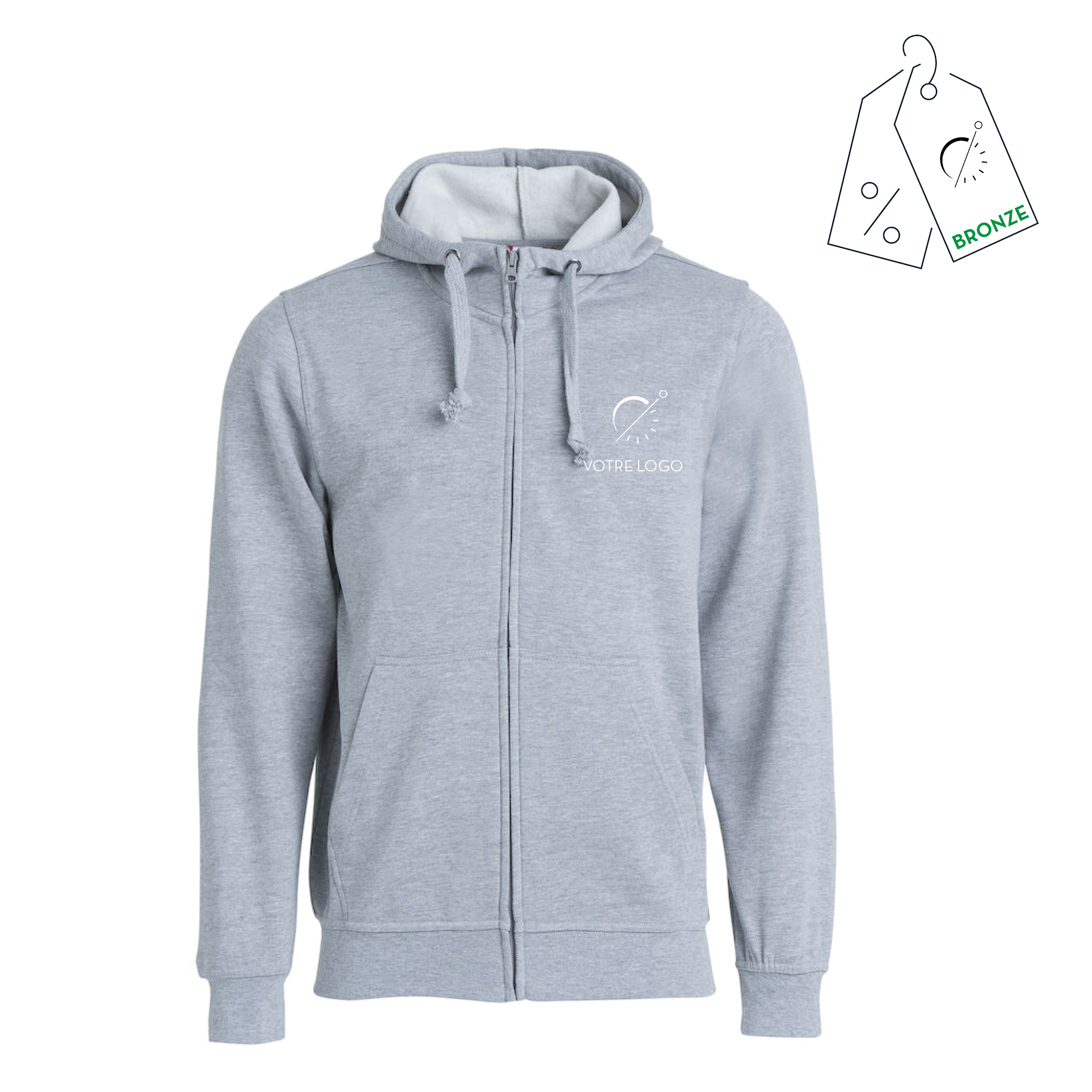 BASIC PANDORA FULL ZIP | 280G | SWEATSHIRT À CAPUCHE