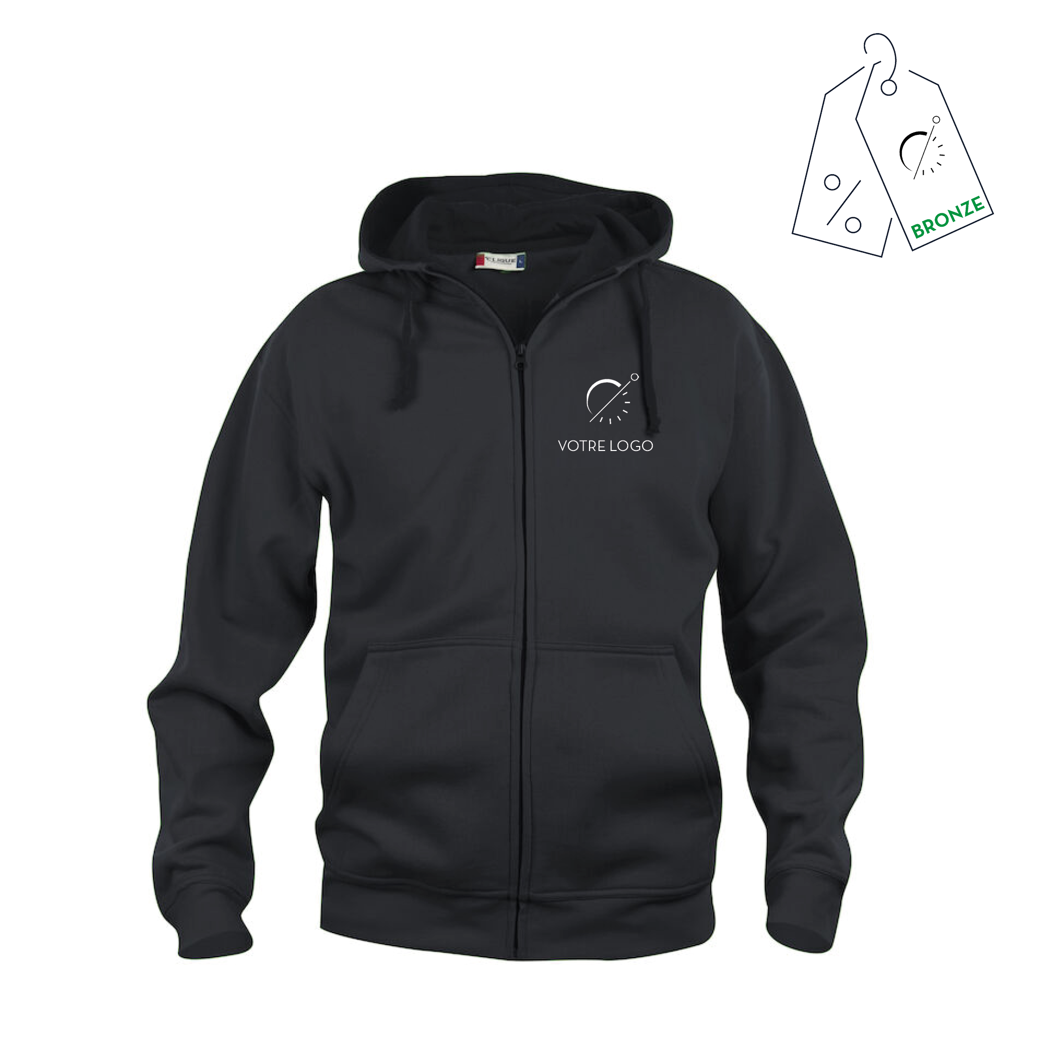 BASIC PANDORA FULL ZIP | 280G | SWEATSHIRT À CAPUCHE