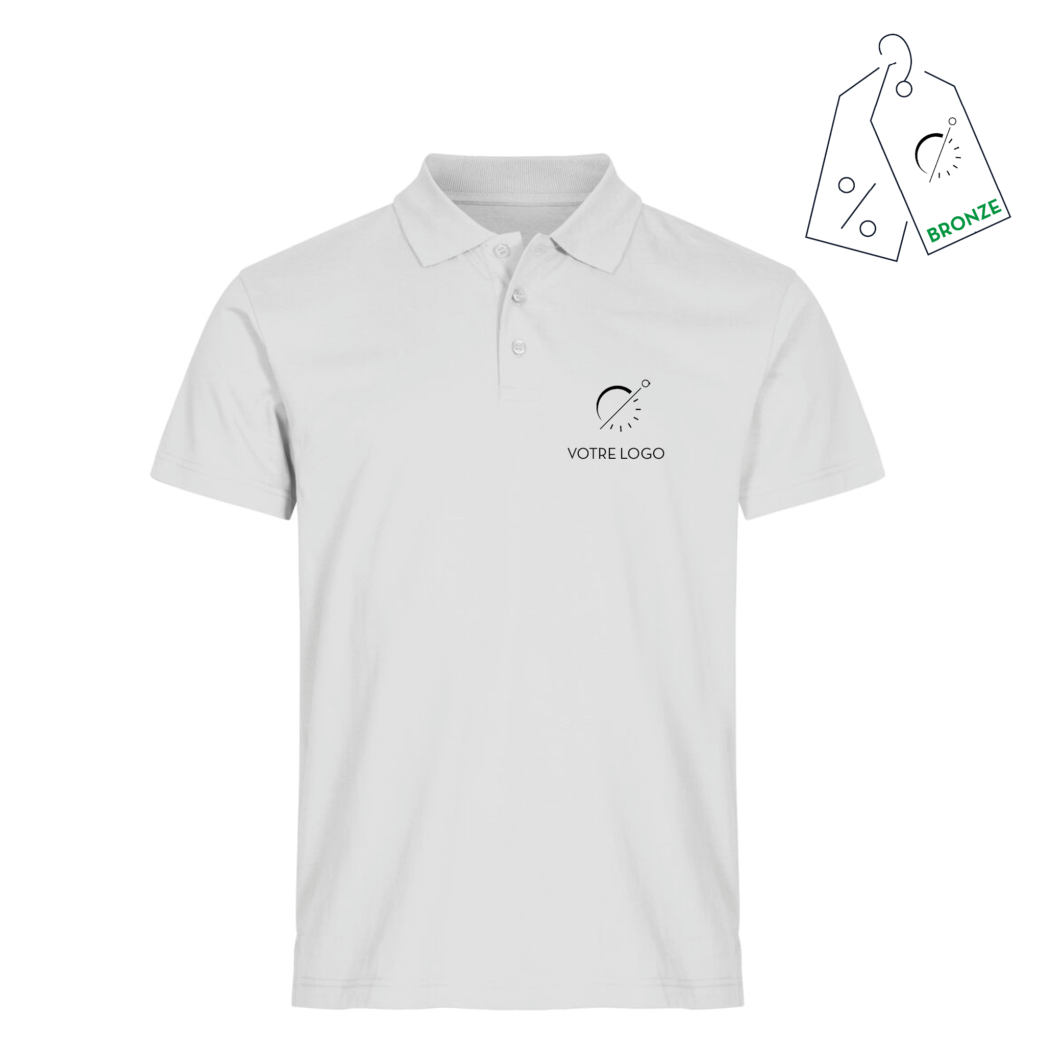 POLO BASIC LETO | 190G |POLO PERSONNALISABLE