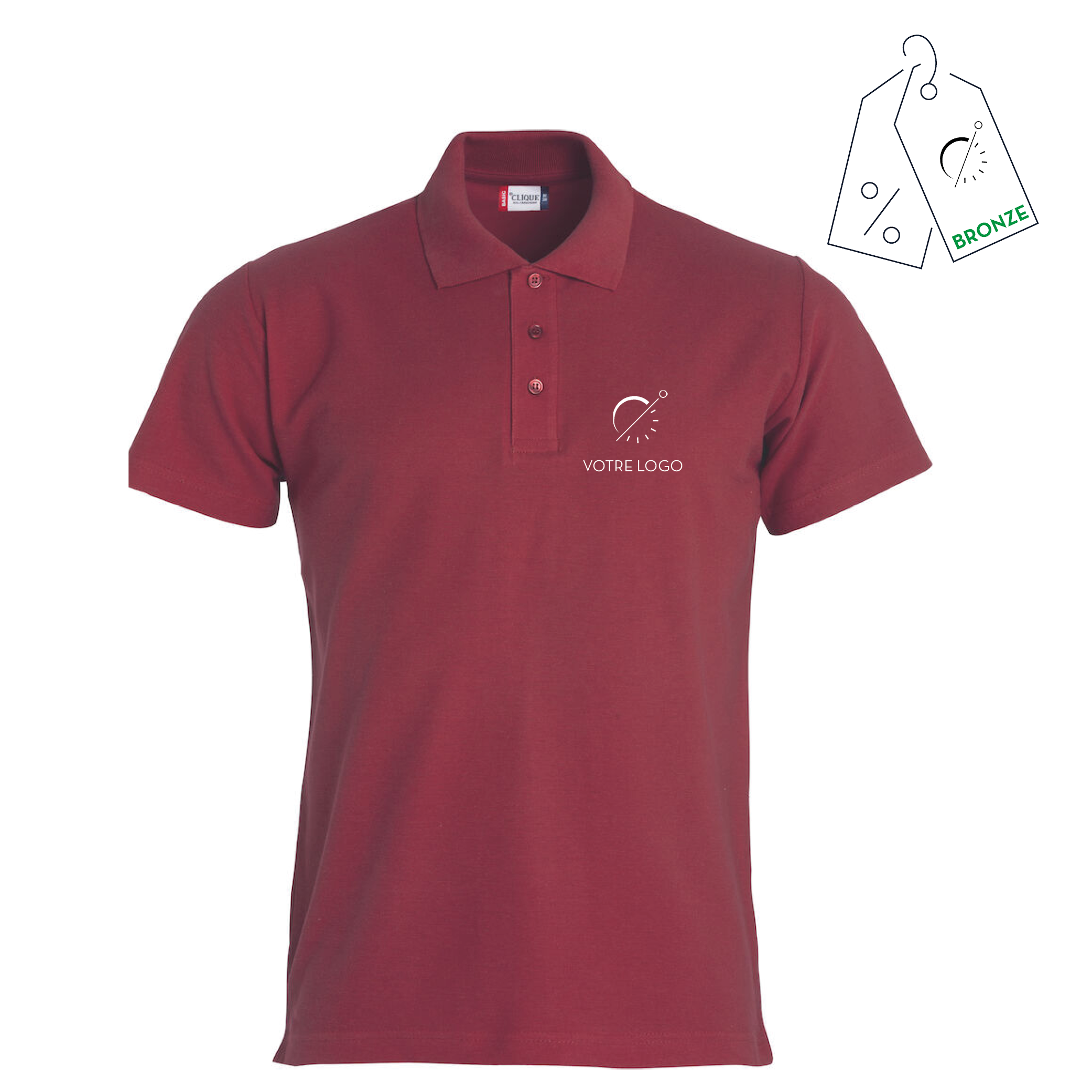 POLO BASIC LETO | 190G |POLO PERSONNALISABLE