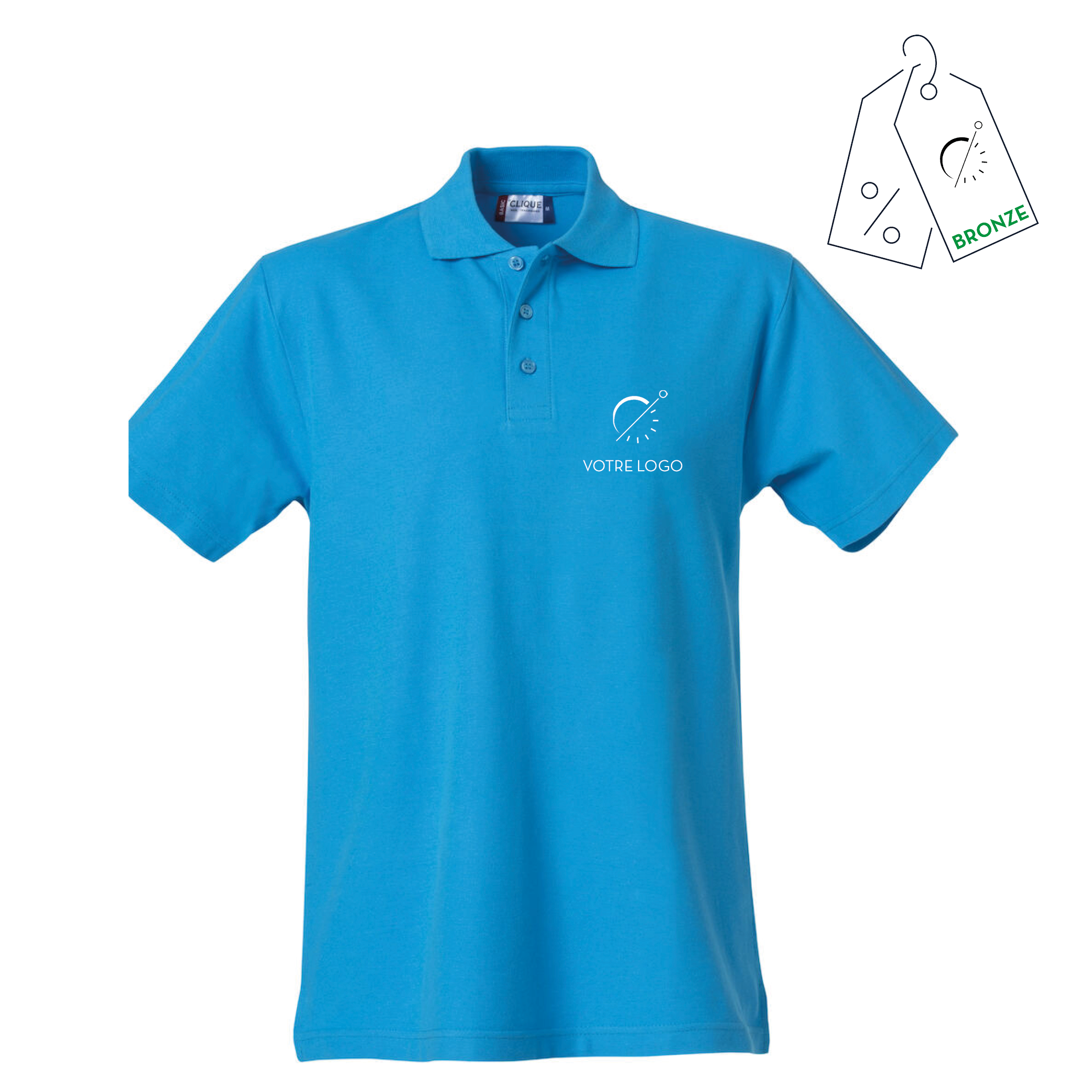 POLO BASIC LETO | 190G |POLO PERSONNALISABLE
