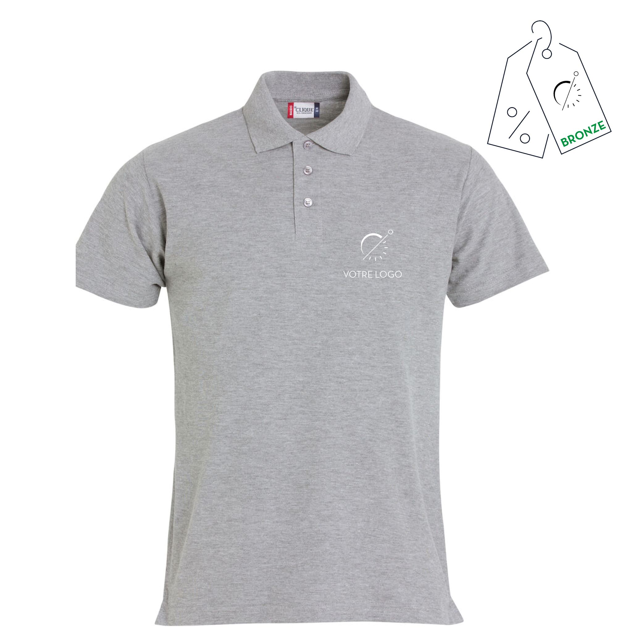 POLO BASIC LETO | 190G |POLO PERSONNALISABLE
