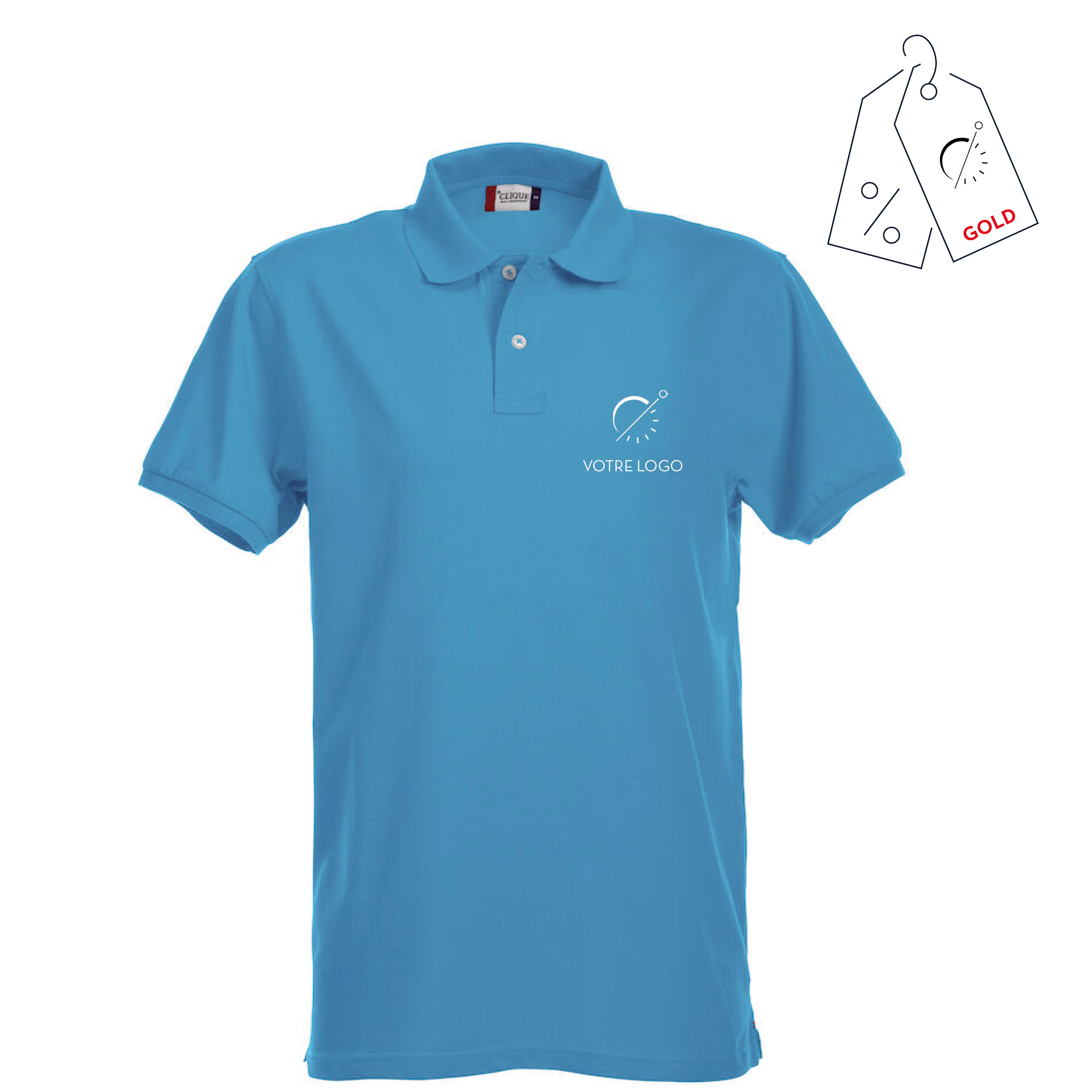POLO PREMIUM LETO | 215G | POLO PERSONNALISABLE 215G