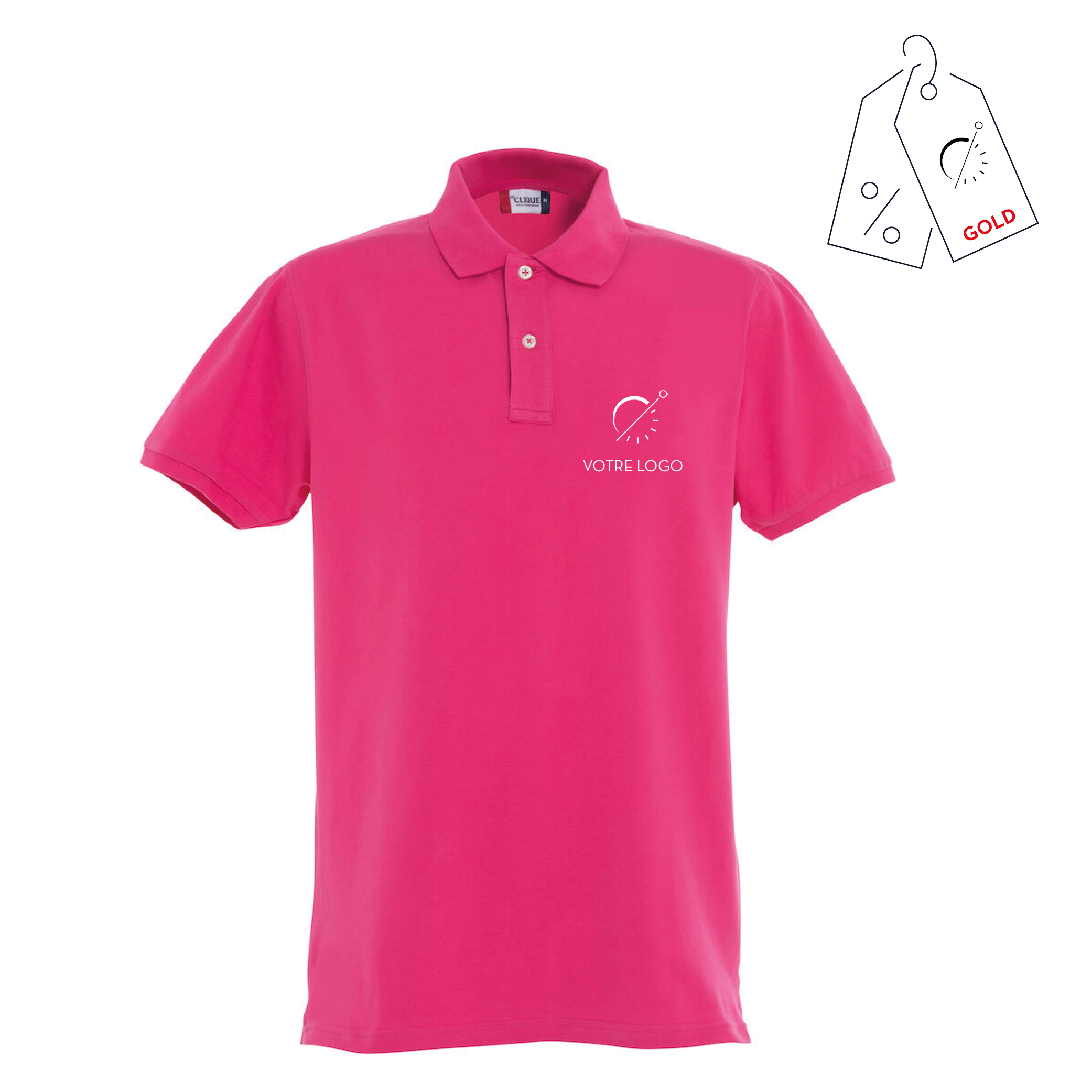POLO PREMIUM LETO | 215G | POLO PERSONNALISABLE 215G