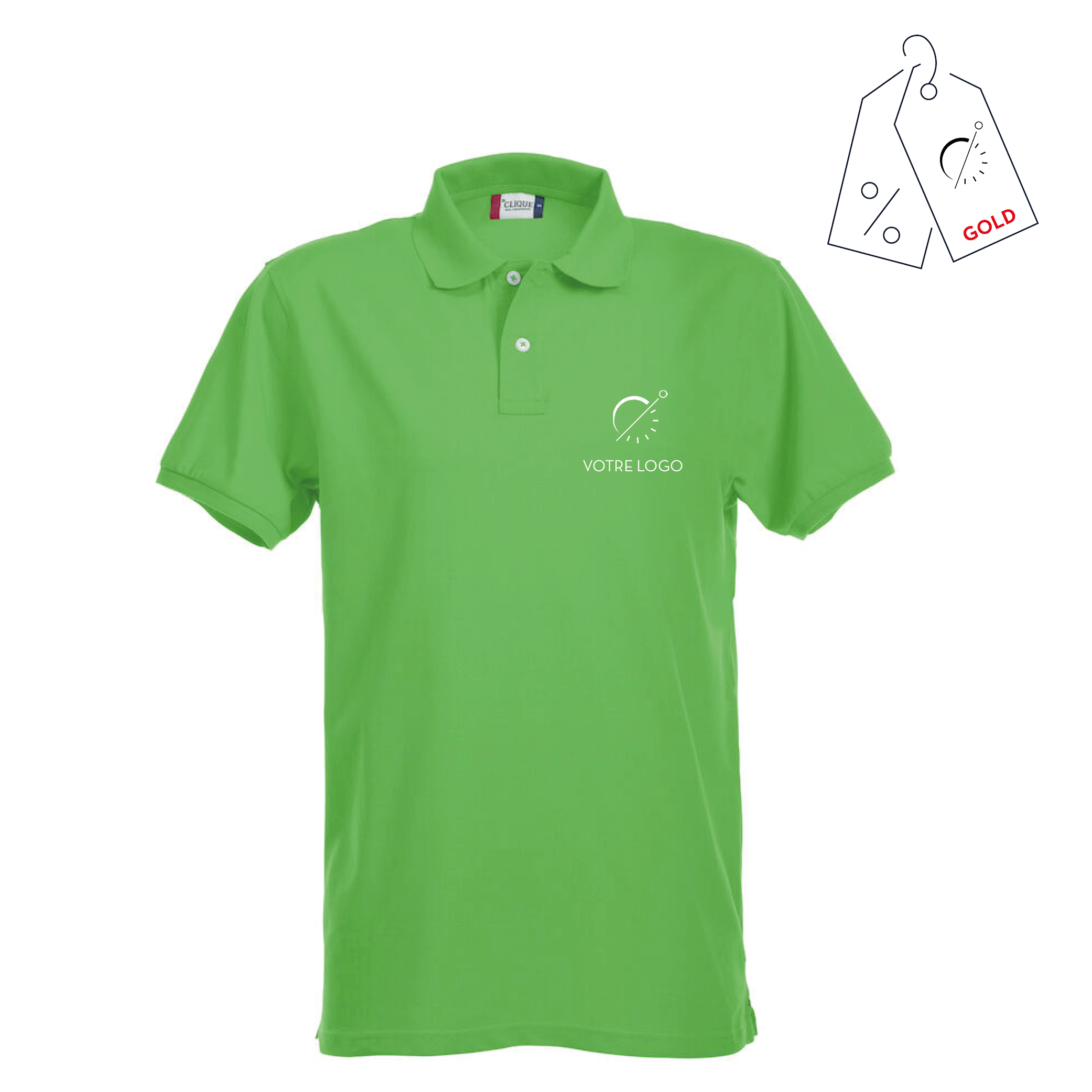 POLO PREMIUM LETO | 215G | POLO PERSONNALISABLE 215G