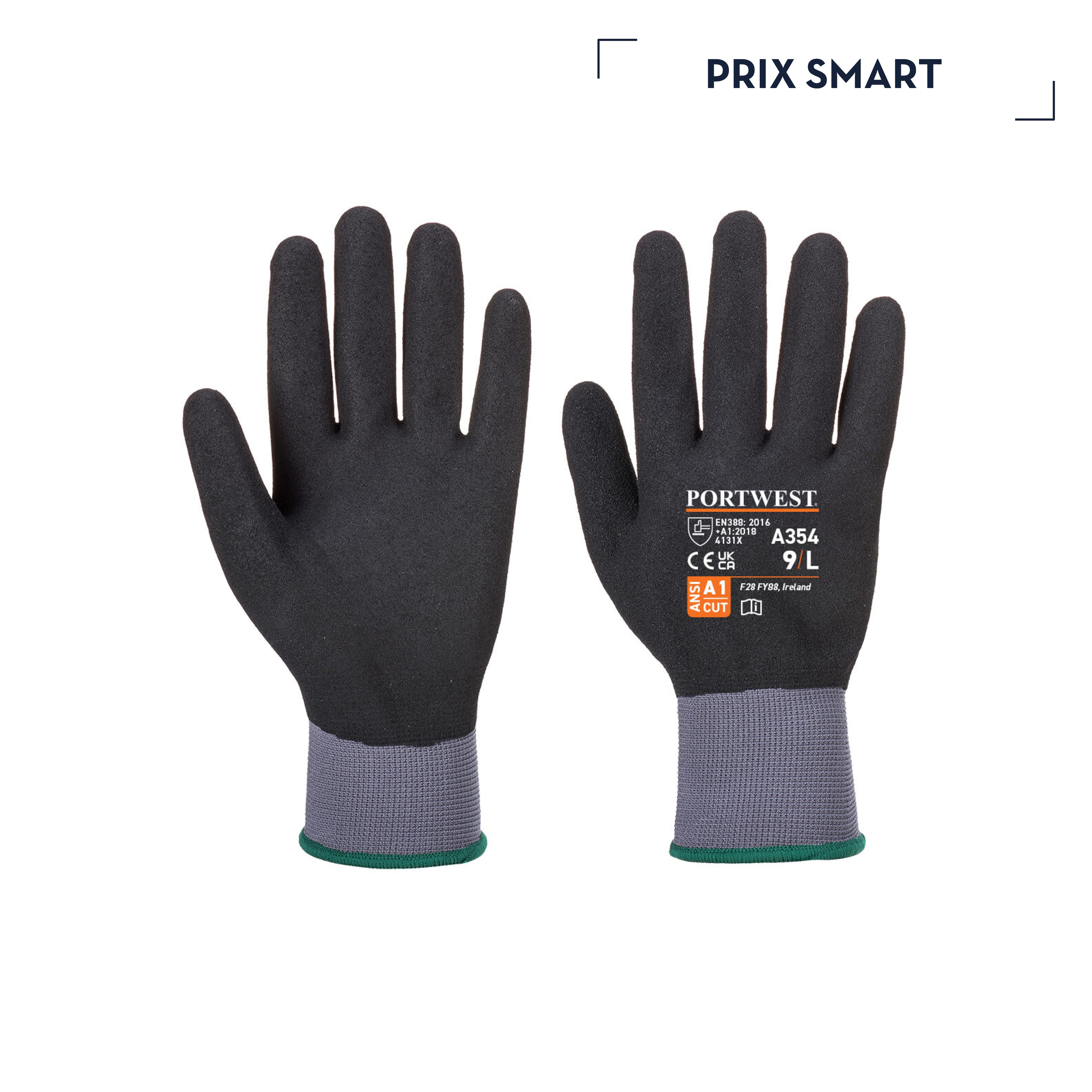 A354 | GANTS ANTI COUPURE NYLON NOIR