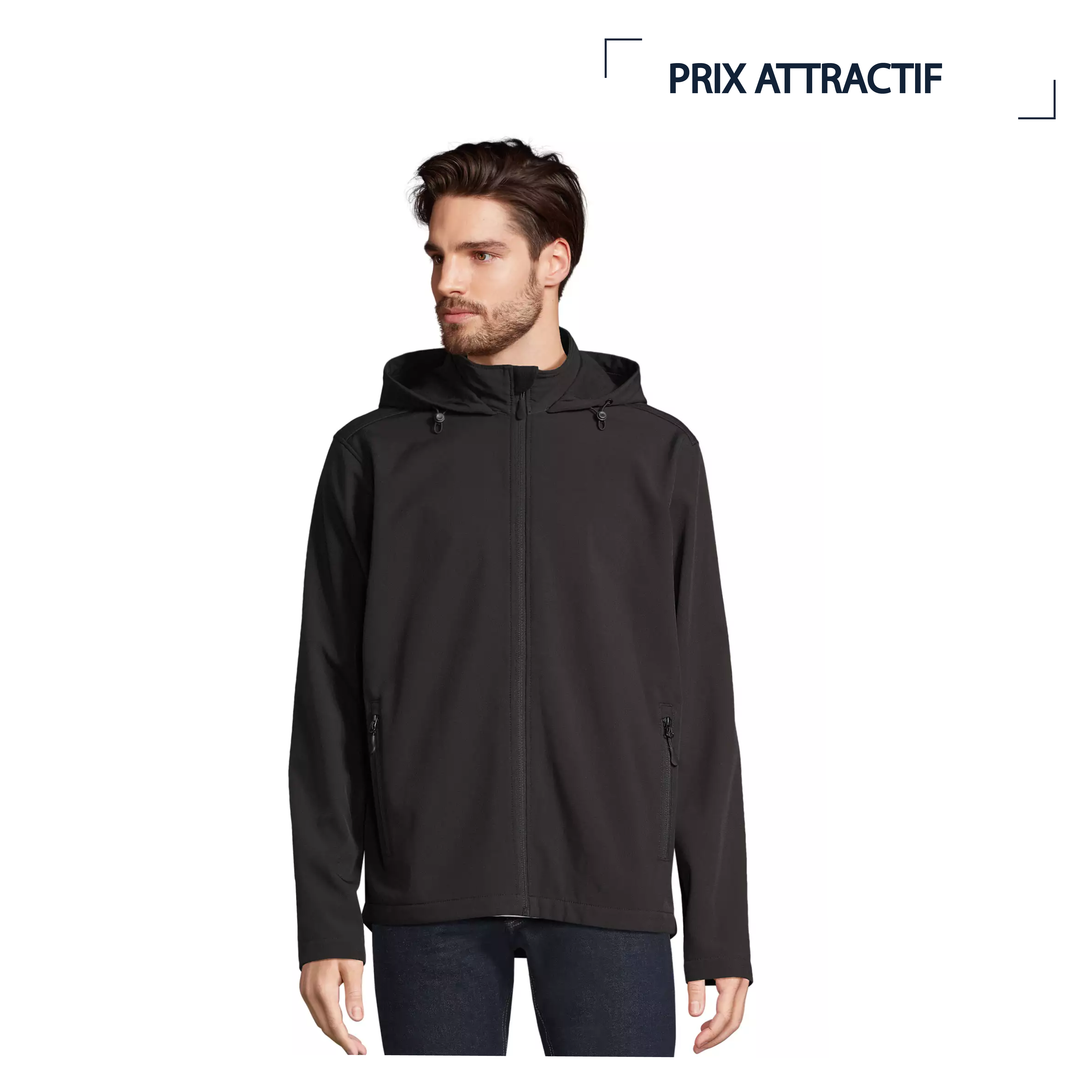 SPRINGER | 280G | SOFTSHELL À CAPUCHE