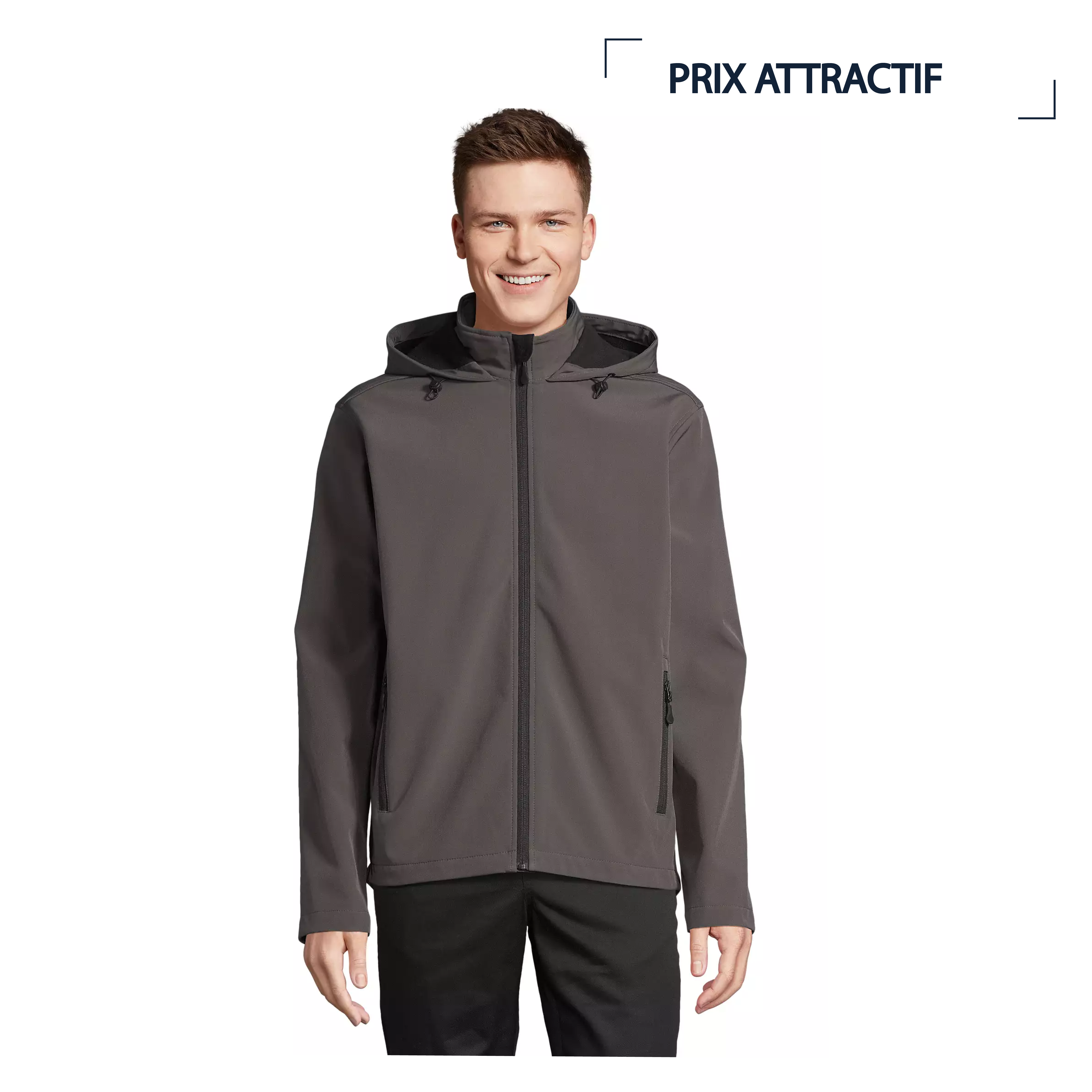SPRINGER | 280G | SOFTSHELL À CAPUCHE
