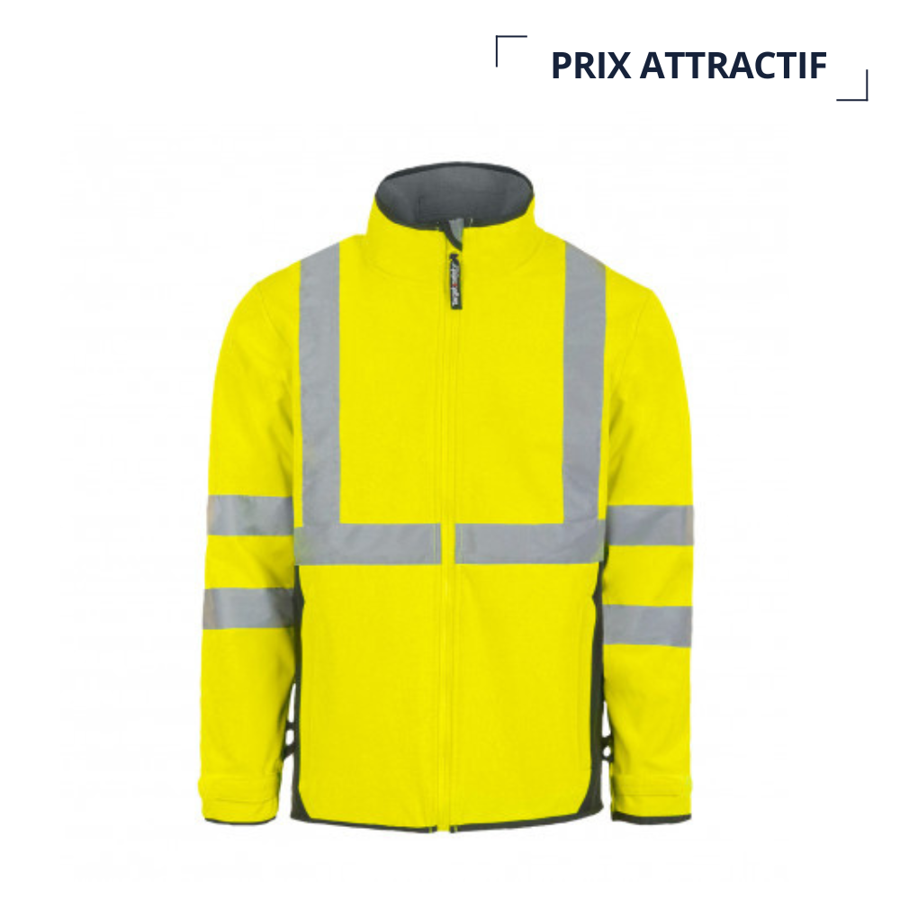 QUEUDVER | SOFTSHELL HAUTE VISIBILITÉ