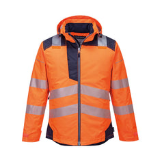 ORANGE FLUO / BLEU MARINE