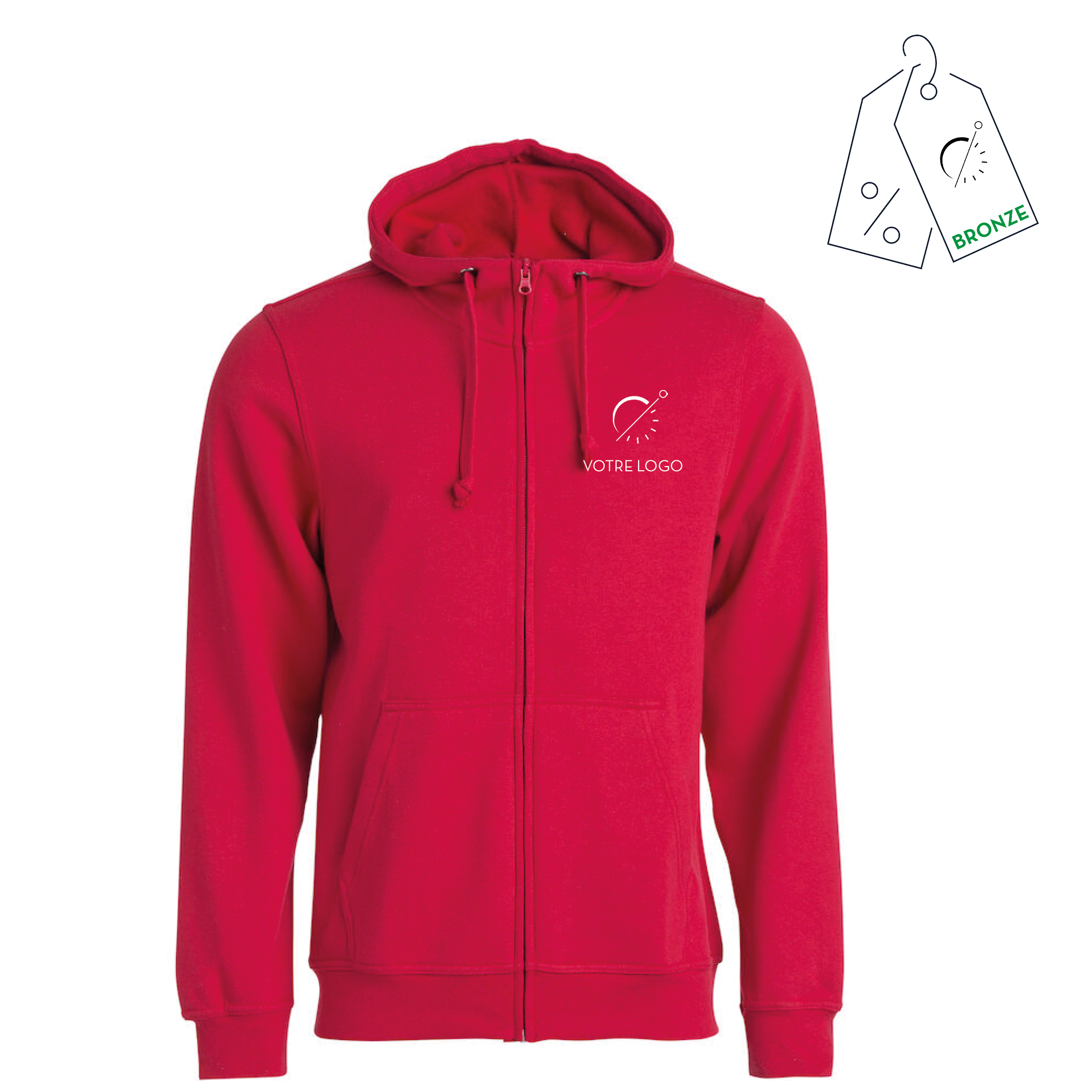 BASIC PANDORA FULL ZIP | 280G | SWEATSHIRT À CAPUCHE