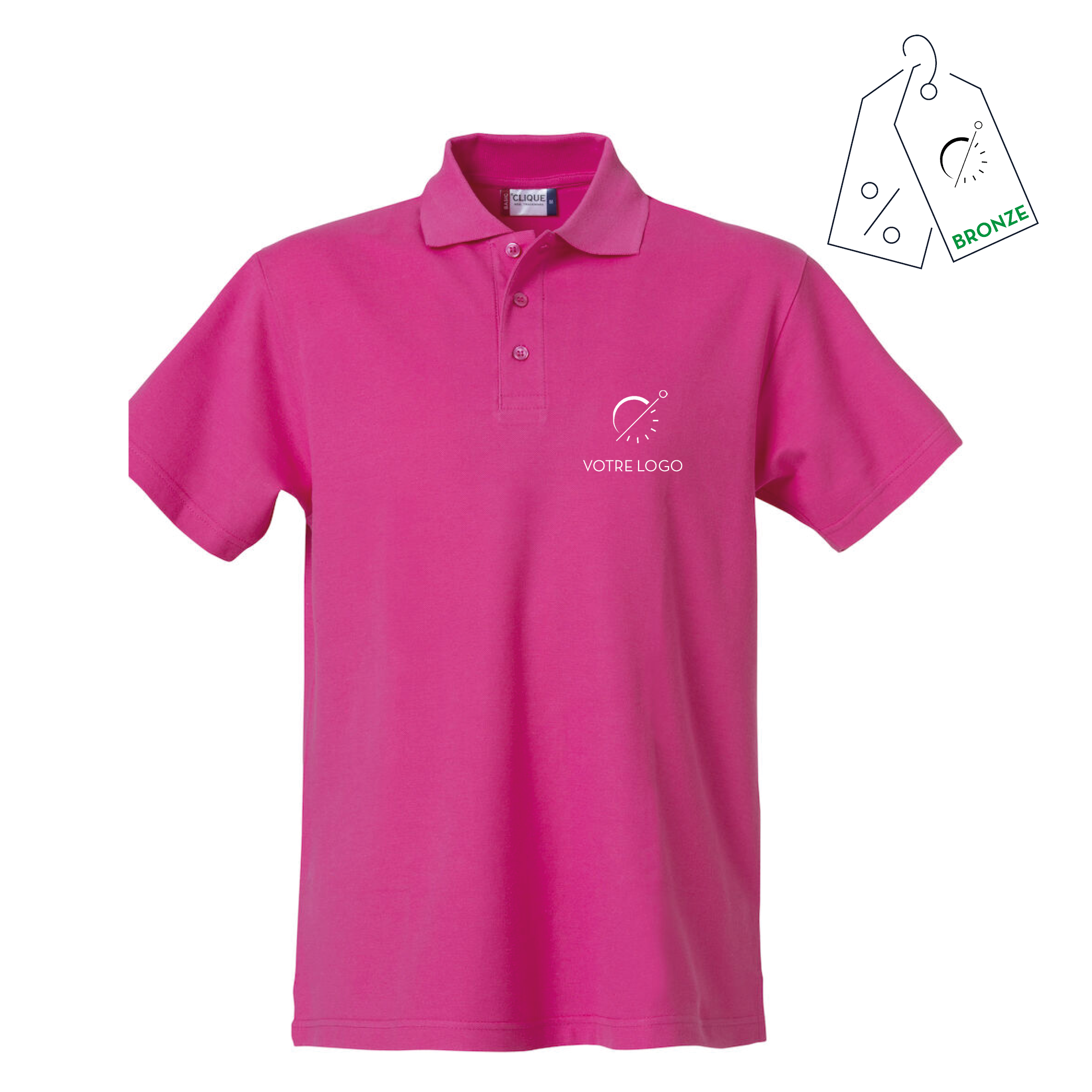 POLO BASIC LETO | 190G |POLO PERSONNALISABLE