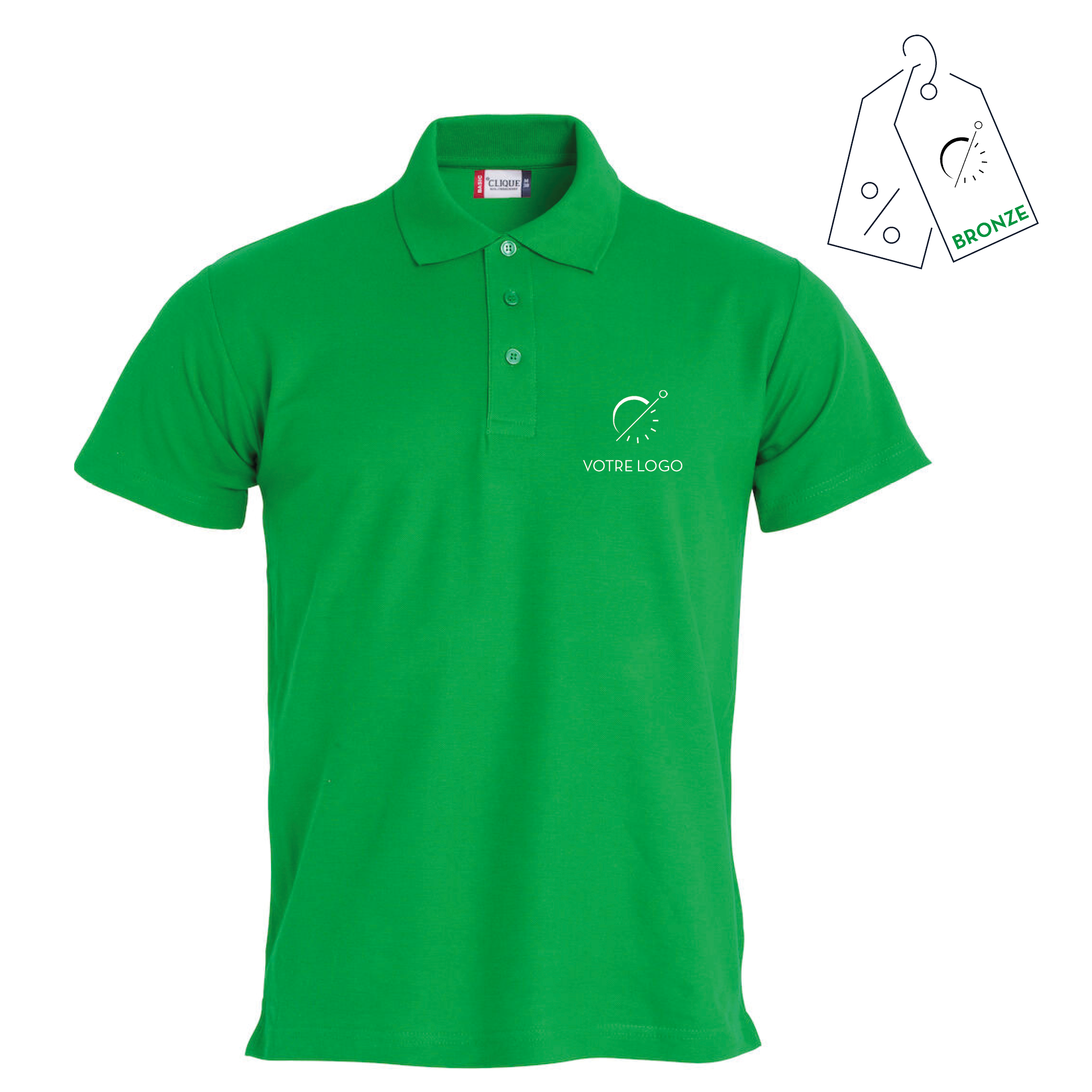 POLO BASIC LETO | 190G |POLO PERSONNALISABLE