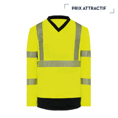 JAUNE FLUO / BLEU MARINE