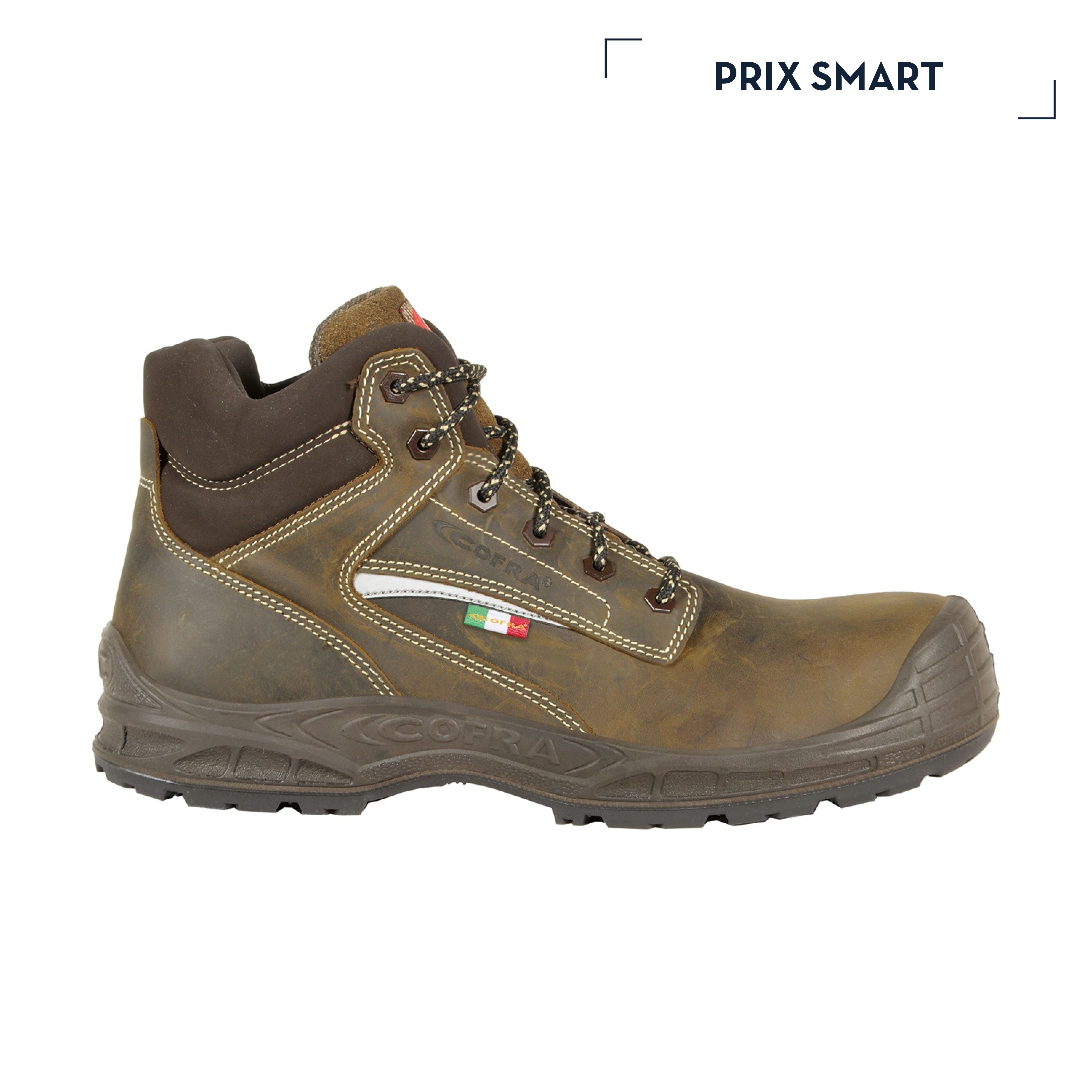 PROSPERINE S3 | CHAUSSURES DE SECURITE HAUTE MARRON COFRA