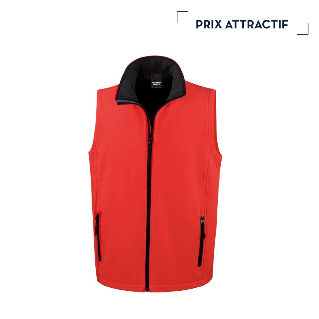 NYXON | SOFTSHELL SANS MANCHE PERSONNALISABLE