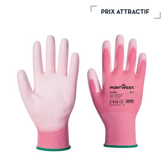 A120 | 20 GANTS DE TRAVAIL ESSENTIELS ENDUIT PU