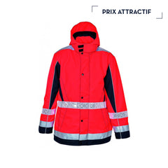 ROUGE FLUO / BLEU MARINE