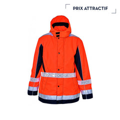 ORANGE FLUO / BLEU MARINE