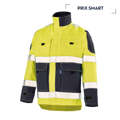 JAUNE FLUO / BLEU MARINE