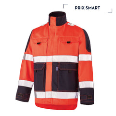 ROUGE FLUO / BLEU MARINE