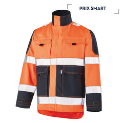 ORANGE FLUO / BLEU MARINE