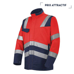 ROUGE FLUO / BLEU MARINE