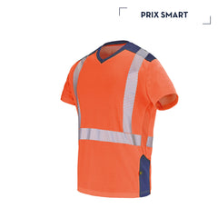 ORANGE FLUO / BLEU MARINE