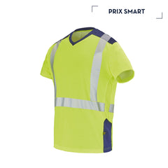 JAUNE FLUO / BLEU MARINE