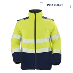 JAUNE FLUO / BLEU MARINE