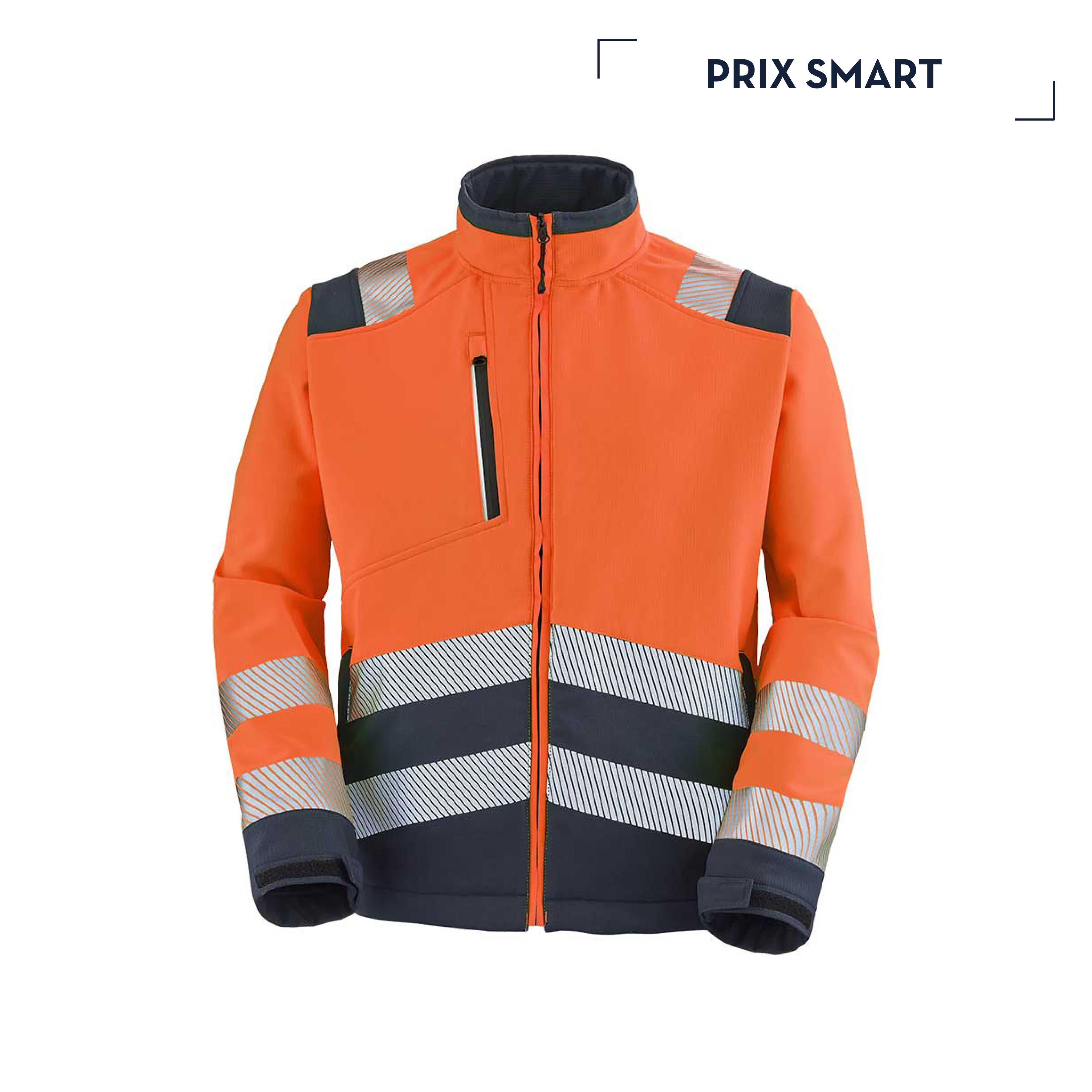 CORNEDRU | VESTE SOFTSHELL HAUTE VISIBILITÉ