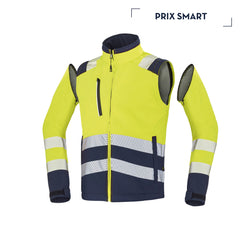 JAUNE FLUO / BLEU MARINE