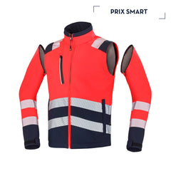 ROUGE FLUO / BLEU MARINE