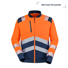 ORANGE FLUO / BLEU MARINE