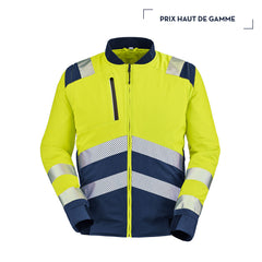 JAUNE FLUO / BLEU MARINE