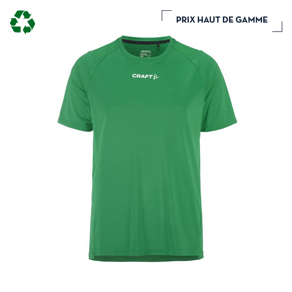 RUSH SS | 125G | T SHIRT DE SPORT POLYESTER RECYCLÉ